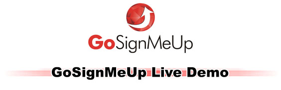 GoSignMeUp Live Demo